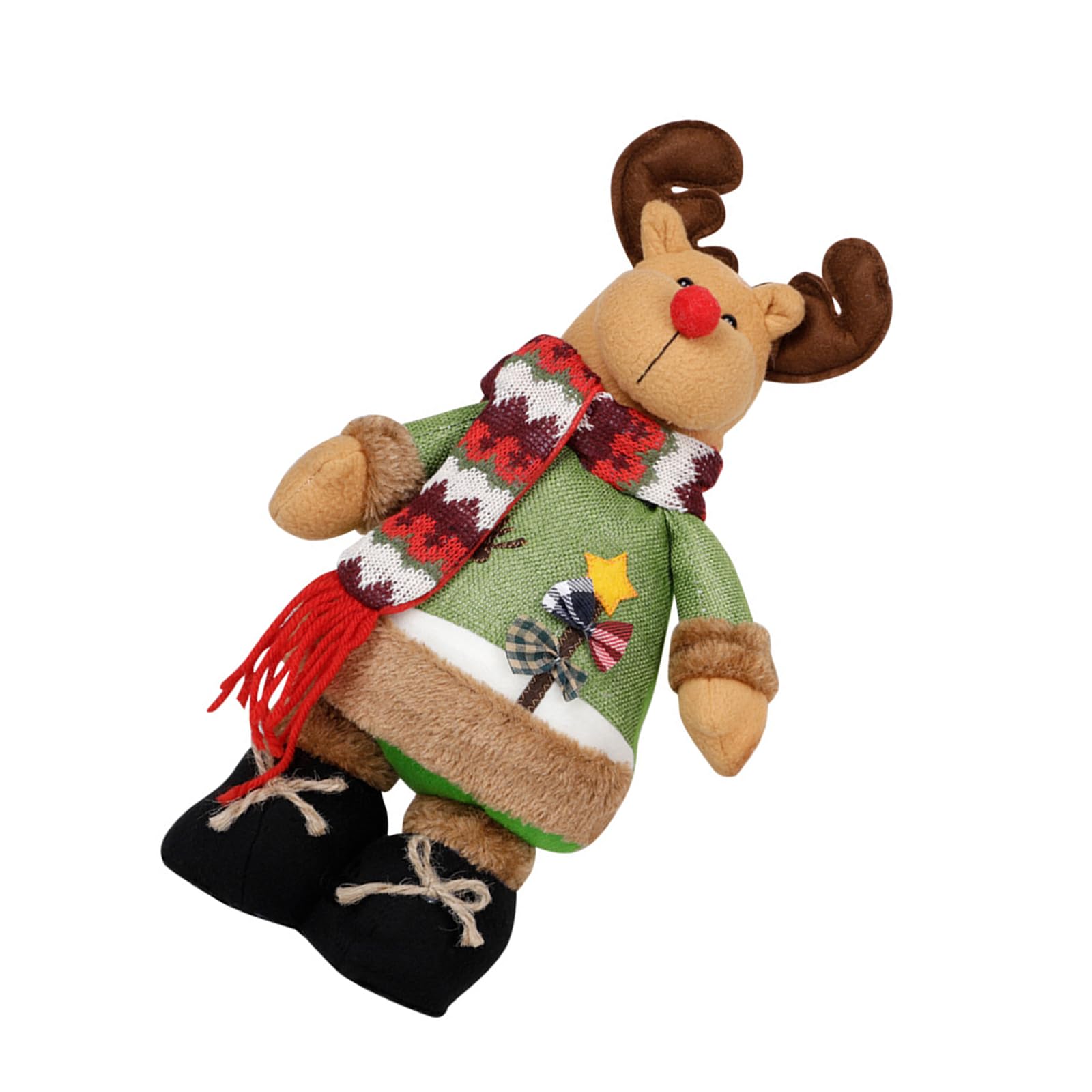 Kalttoy Sturdy Snowman Reindeer Ornament Portable Holiday Decoration Safe for Kids and Pet Snowman and Reindeer Festival Collectible