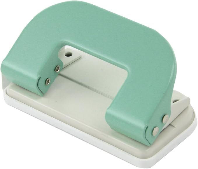 Amazon | ライオン事務器 パンチ 2穴 10枚 No.32 パステルグリーン ...