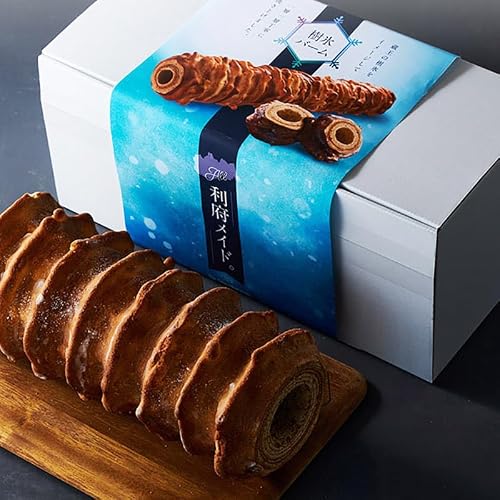 全長約30cm!迫力の樹氷バームクーヘン