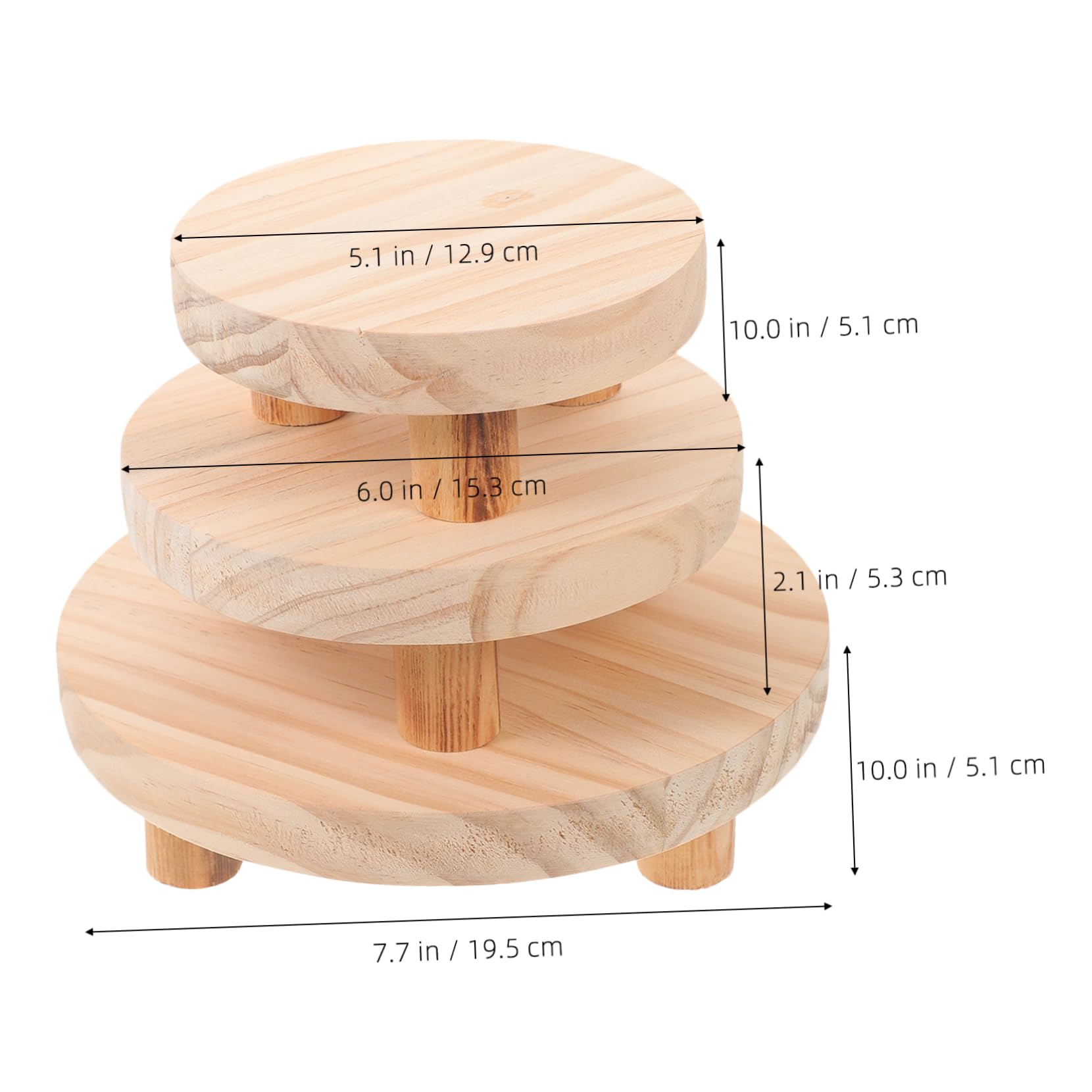 Zerodeko 3 Pezzi per Piante per Fioriere e Vasi Base Versatile per Interni Ed Esterni per Patii e Domestici