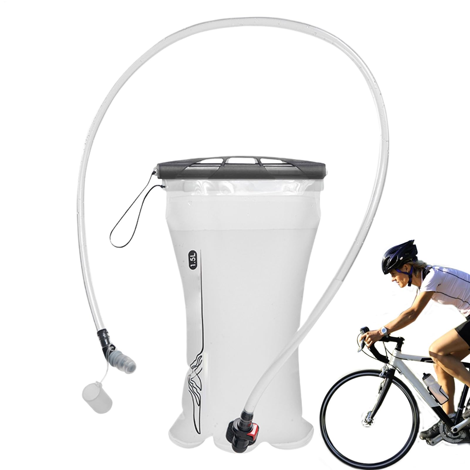 Vessie à eau pour le sac à dos de randonnée, la vessie à eau de randonnée | Soupche de la vessie à l'épreuve des fuites pour la course à dos, 2L Water Reservoir