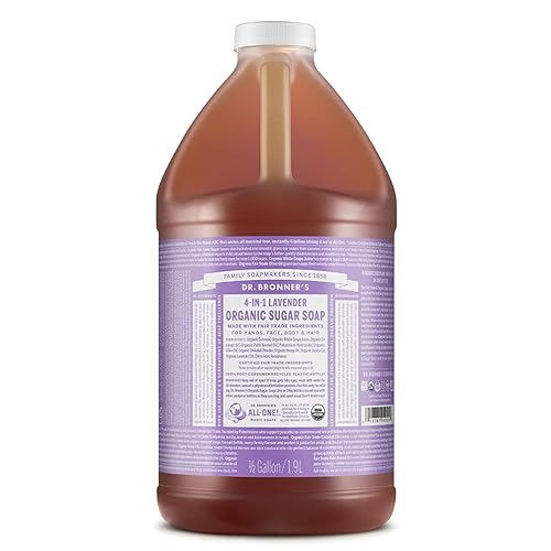 Del Dr. Bronner Orgánica Azúcar Jabón64oz. Refill, Lavanda