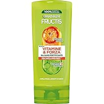 Garnier Fructis Balsamo Fortificante, Per Capelli Fragili, Anti-Rottura, Per Capelli Forti e Sani, Con Vitamina C e Biotina, Vitamine & Forza, 200 ml