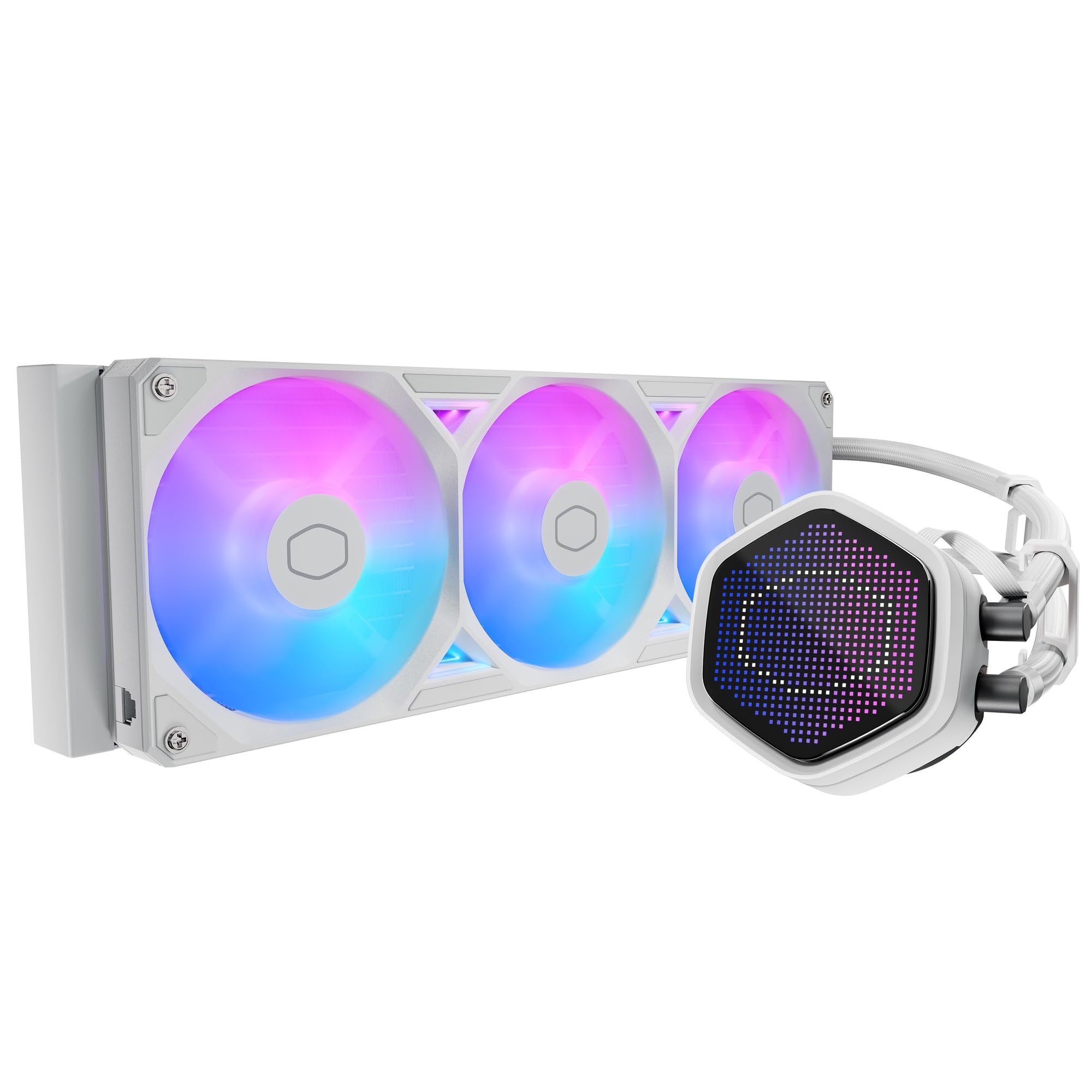 Amazon | Cooler Master ML 360 Atmos II Pixel LED White システム 