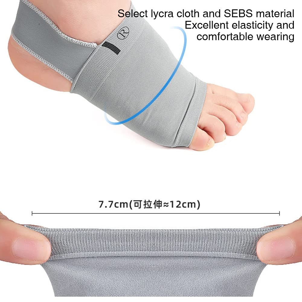 1 Paar Fußgewölbe-Sportfußpolster, elastische Bandage, Plattfuß, Fußgewölbeunterstützung, orthopädische Einlegesohlen, Plantarfasziitis-Unterstützung, Fersensporn, Riemen/48