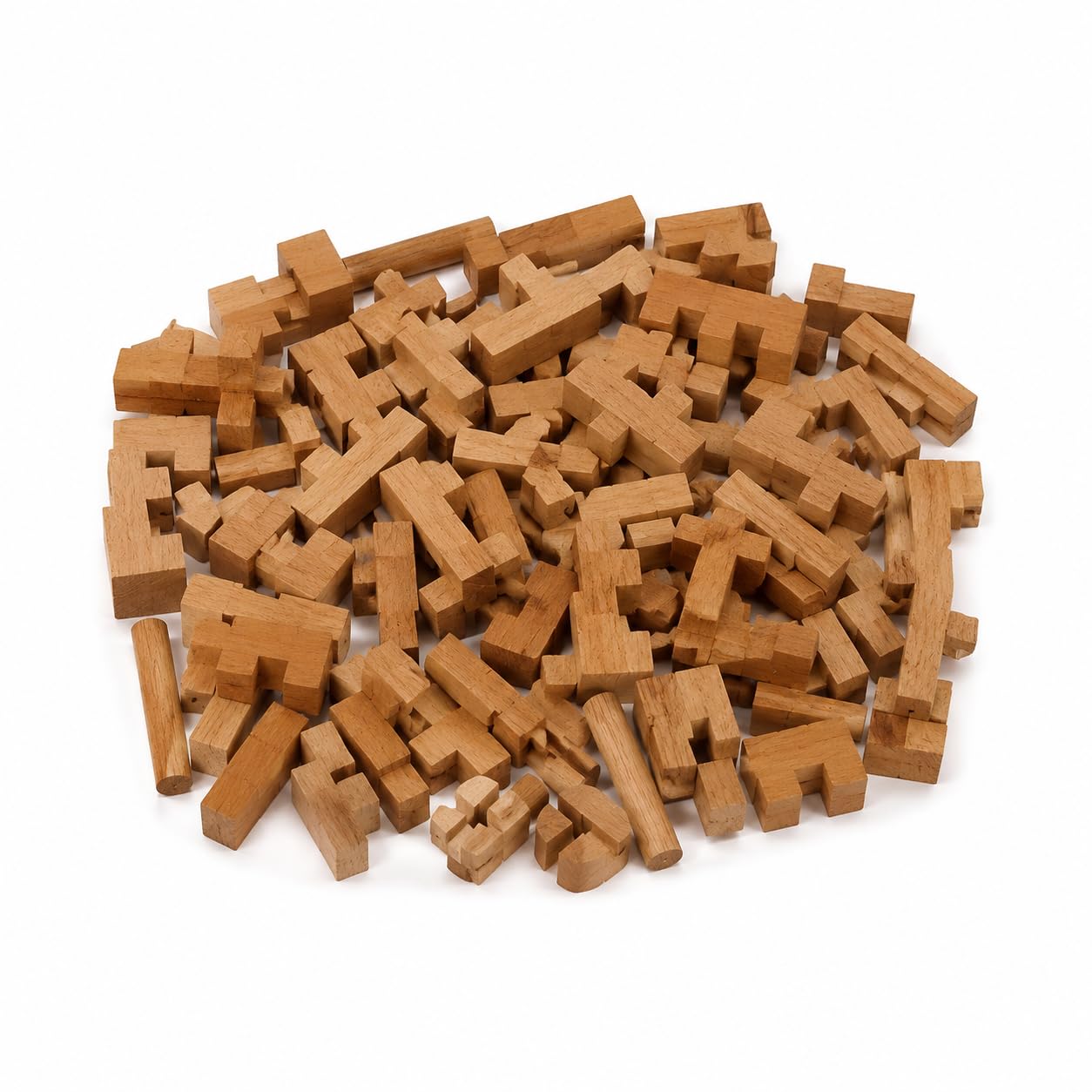 Blocchi di Costruzione in Legno, Puzzle Fai da Te, Giocattoli Educativi per Bambini e Ragazzi 7-14 Anni, Cinese tradizionale; 95 pezzi