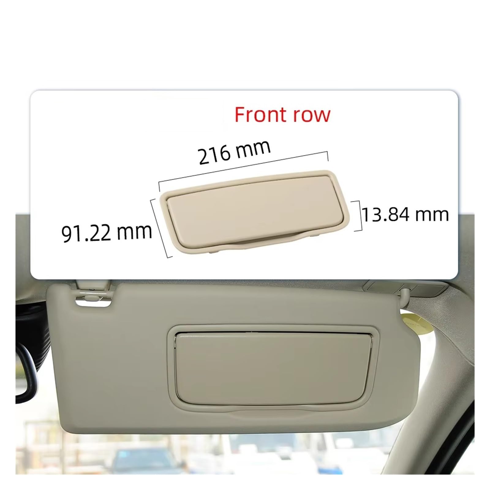 Fahrerseite Sonnenblende Für Volvo Für XC60 Auto-Sonnenblende | 2013–2017 für XC90 2013–2014 39819389 Auto-Front-Sonnenschutz, Make-up, Kosmetikspiegel-Abdeckung(Schwarz)