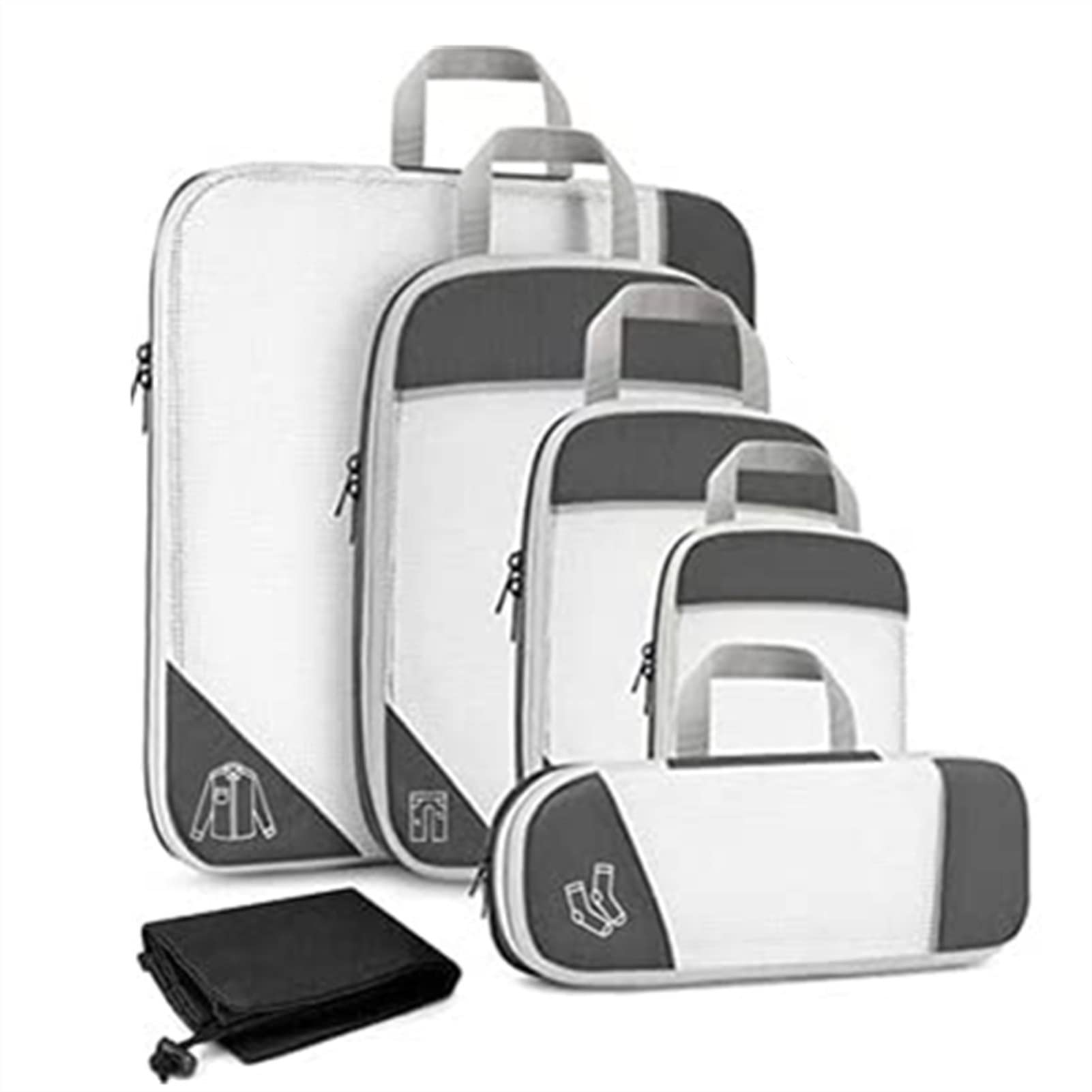 Cubes d'emballage de voyage 6 pièces pour optimiser sa valise