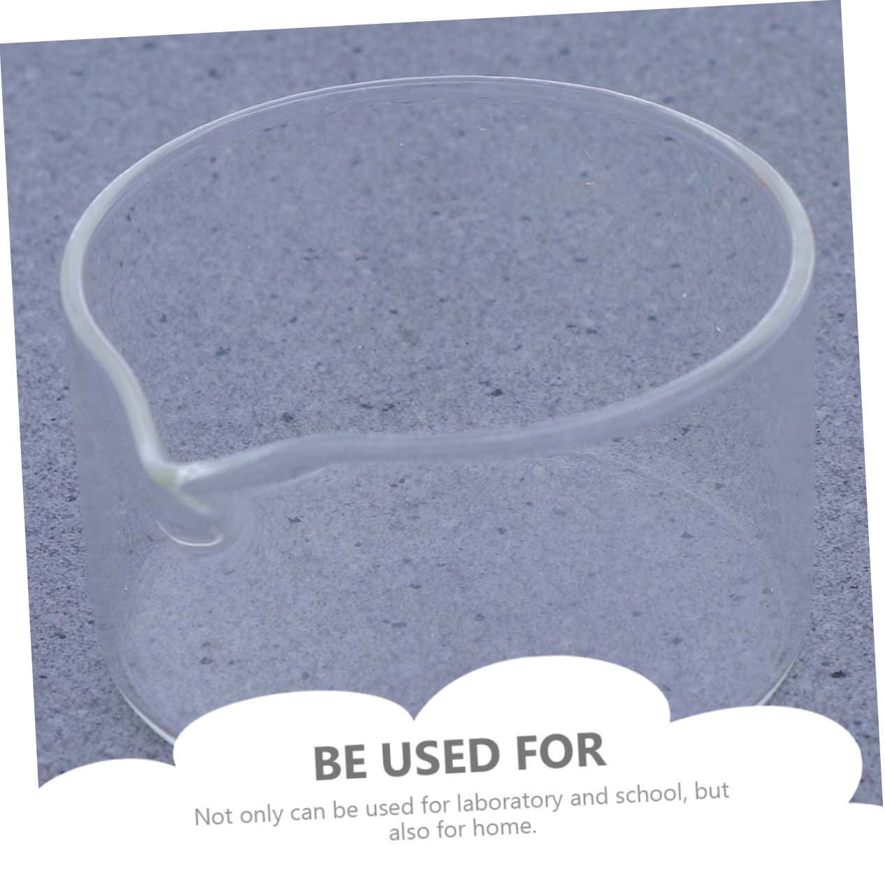 FUNOMOCYA 2pcs Glass Crystallization Dish Spout Laboratory Petri Dish Plates Container Beakers Crystallization Tool Novelty Mini Crystallizing Supplies Model Laboratory Equipment Dish Holder