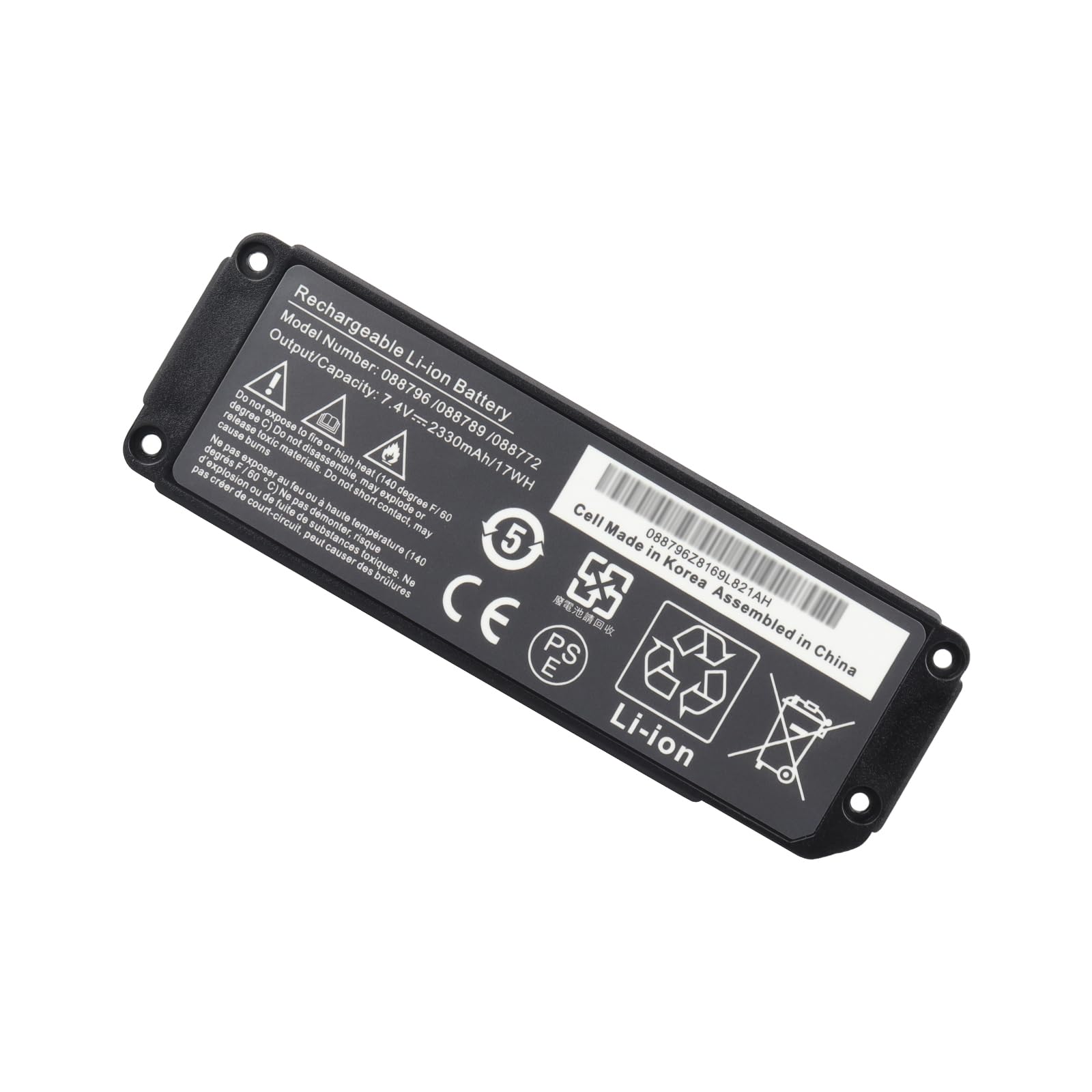 088796 088789 088772 080841 Batería para Bose SoundLink Mini 2, Mini II Batería para Altavoz Bluetooth Bose 7.4V 2330mAh/17Wh Li-Ion