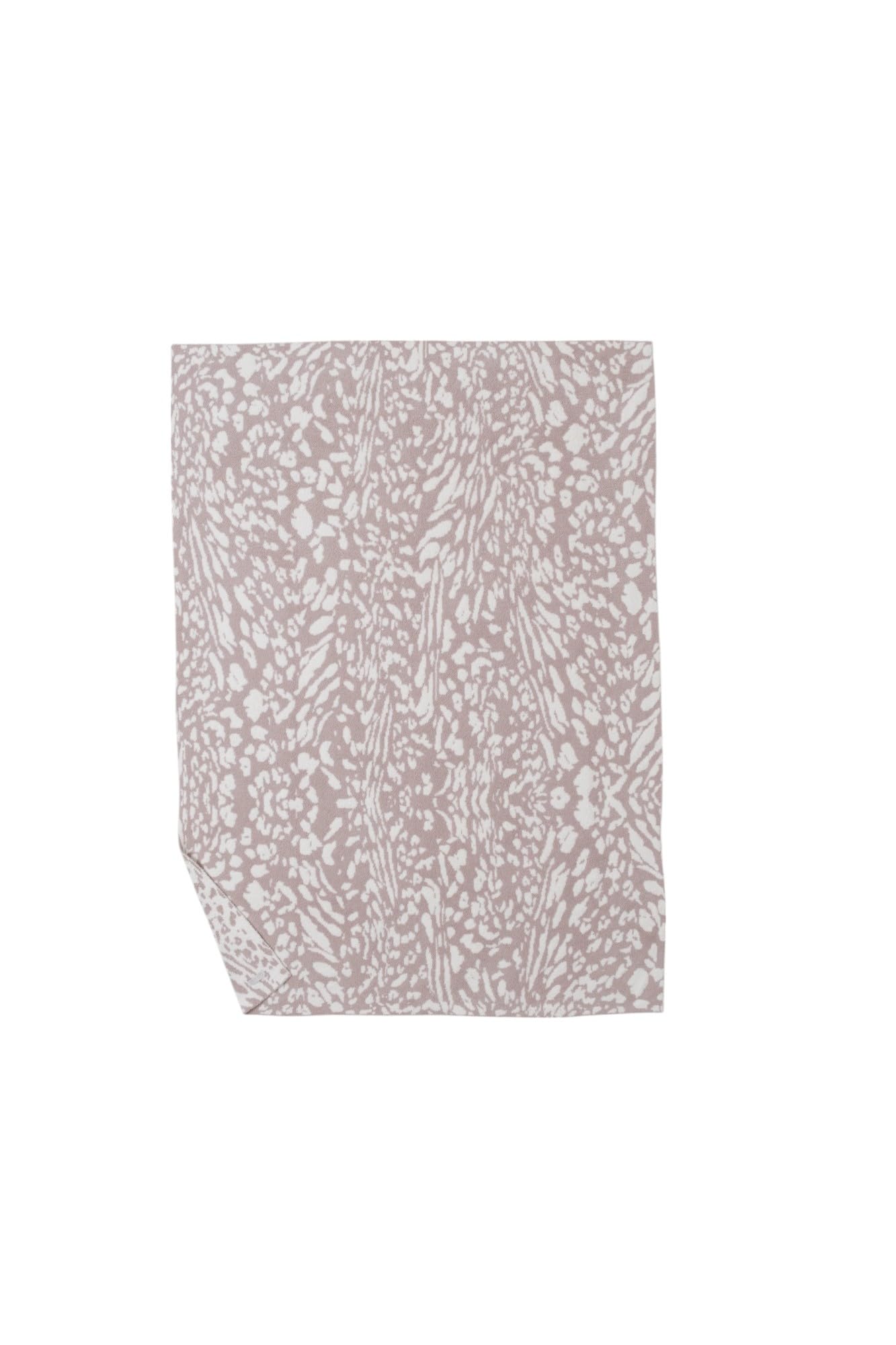 Couvre-lit Mauve anti-froid plaid léopard doux lavable