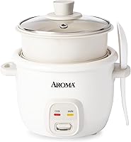 Vista 1 de AROMA® CoreCoat Rice Cooker with Pop-Up Food Steaming Basket (4 Cups Cooked, 2 Cups Uncooked)