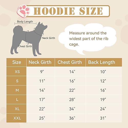 Miniatura 2 de Sudadera con capucha para perro, ropa para perro, ropa para perro, abrigos cálidos y suaves y acogedores para perros, sudadera con capucha de forro