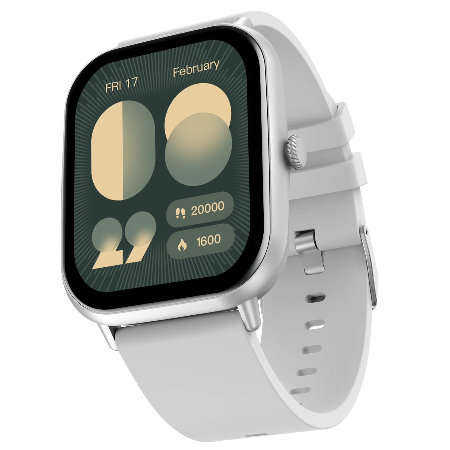 Firebolt Ninja Call Pro Max 51.05mm (2.01 inch) Display Smart Watch, Bluetooth Calling, 120+ Sports Modes, Health Suite, Voice Assistance (Grey)