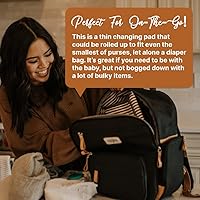 Vista 7 de Parker Baby Portable Changing Pad for Diapers Large & Travel-Friendly Baby Diapers Changing Pad Leak Free & Washable Foldable Diaper Mat for