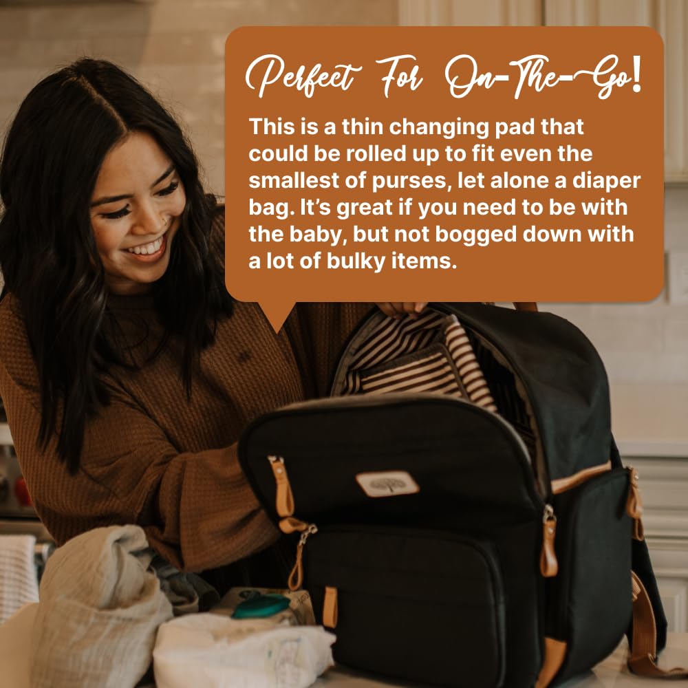 Parker Baby - Cambiador portátil para pañales de bebé, cambiador de pañales portátil, cambiador para viajes, cambiador de bebé con bolsa de abedul
