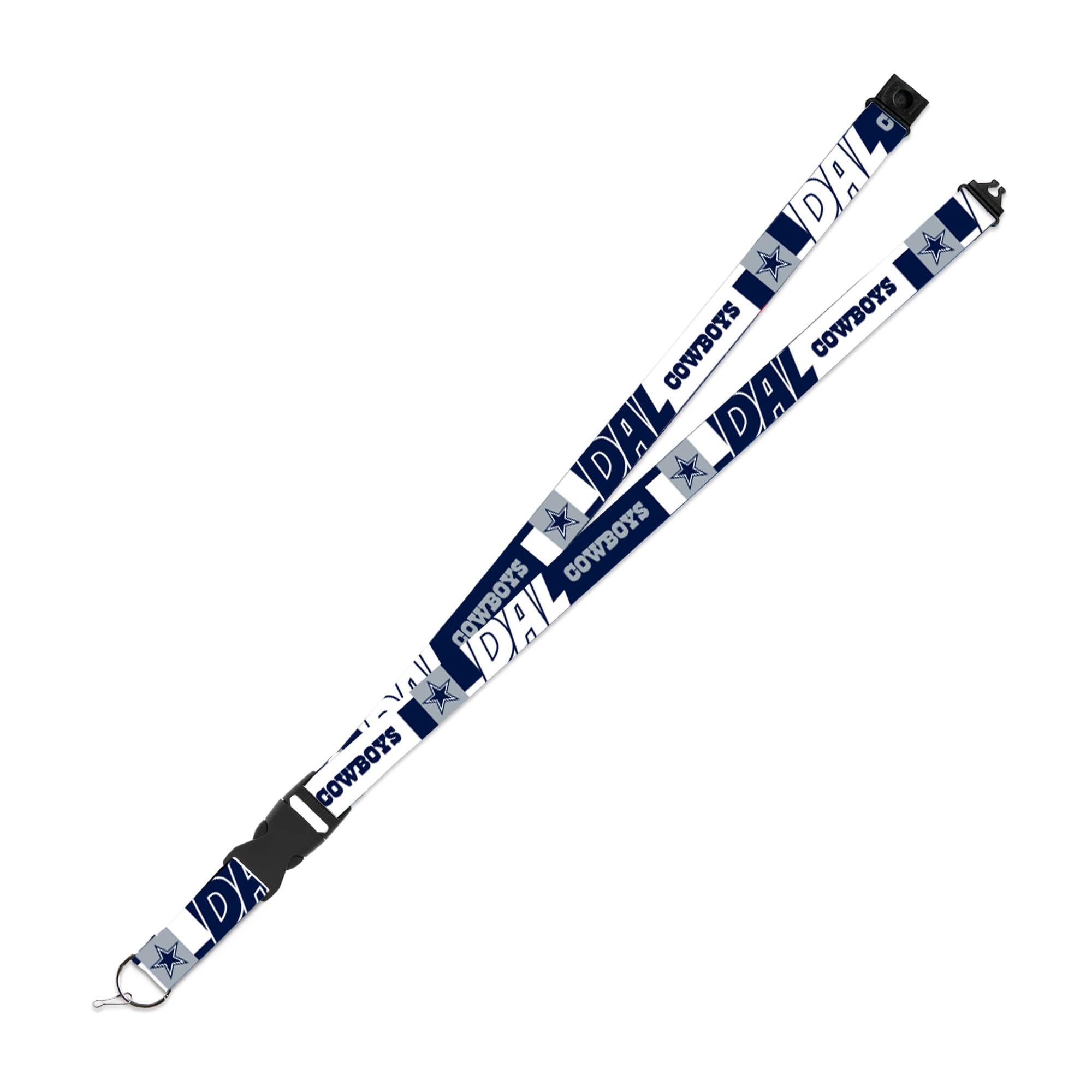 Rico Industries NFL Football Dallas Cowboys 19" x 1" Premium Unisex-Adult Safety Breakaway Lanyard - Flash
