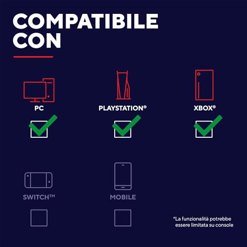 GX 833 Thado Tastiera Gaming TKL Italiano QWERTY, Design Compatto più Piccolo del 20%, Cavo USB 1,8 m, Anti-Ghosting, LED Keyboard USB a Membrana per PC Laptop, Nero - Tastiera gaming - Immagine 4