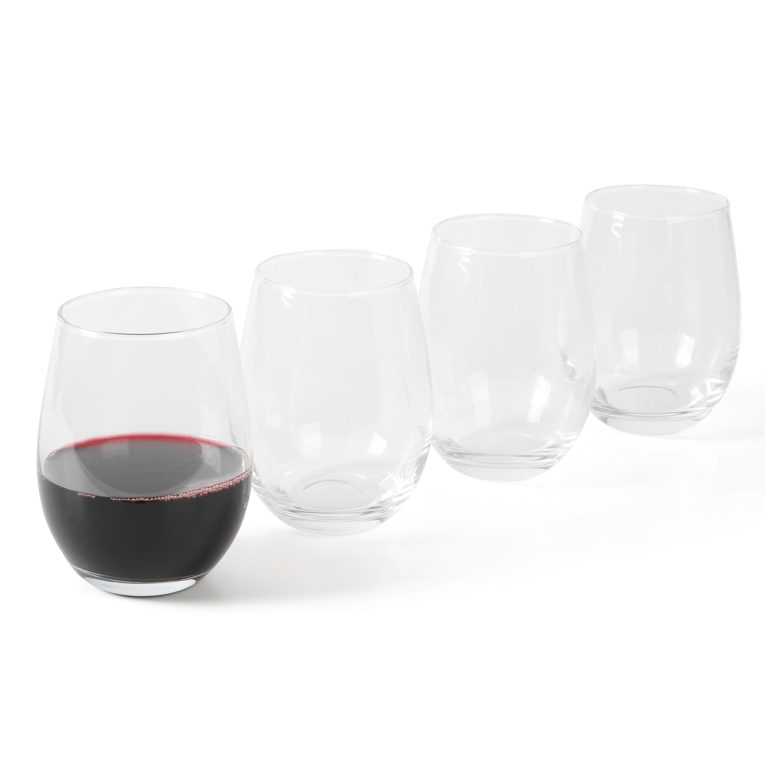 Amazon.com | Martha Stewart Farrow 18 OZ Large Stemless 4 Pack