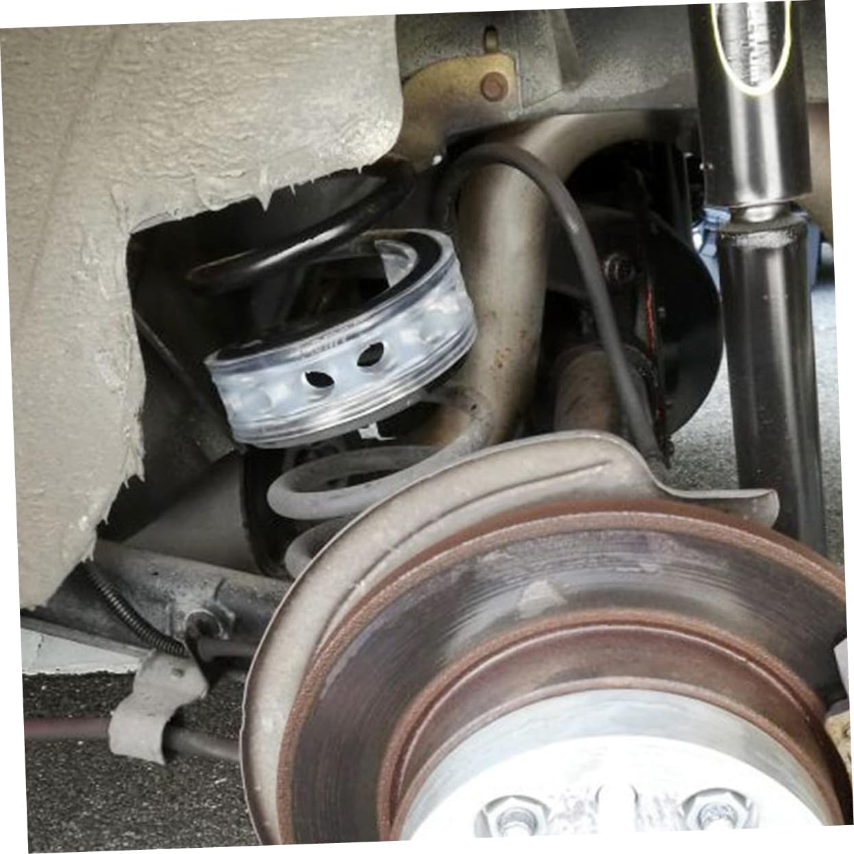 4pcs Transparent Car Spring Bumper Cushion Auto Shock Buffer for Vehicle Reduction Coil Spring Spacers for