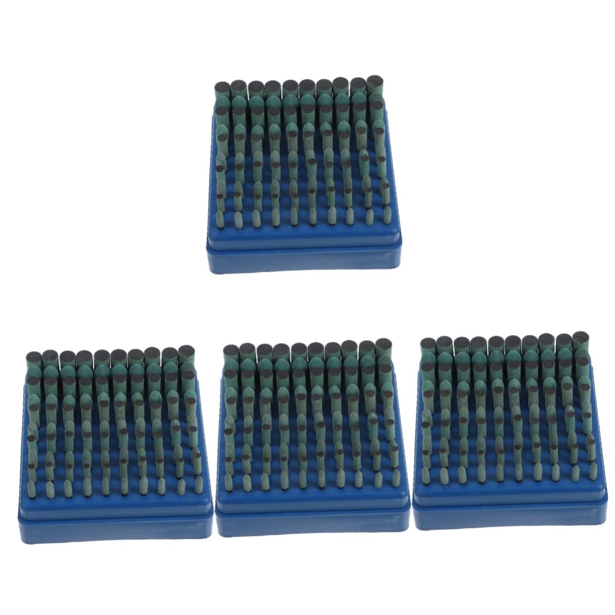 4sets Mounted Points Abrasive Stone Grinding Bits for Rotary Tool Rubber Sanding Tool Set for Polishing and Grinding Easy Replace Bright for Quick Identification