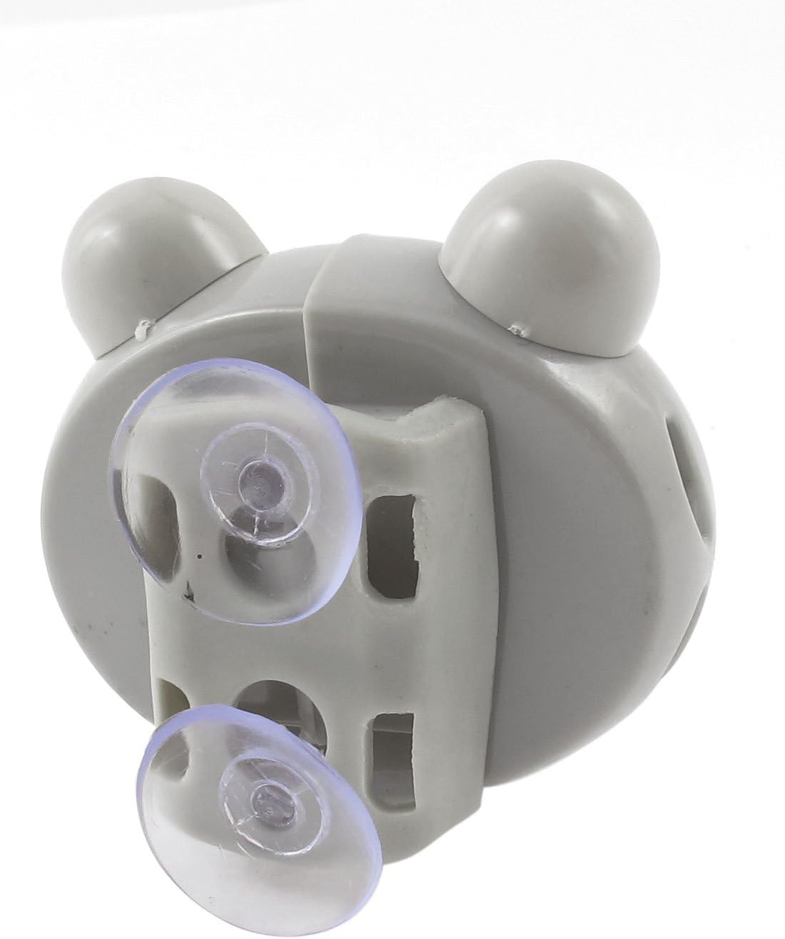 Ruilogod Bathroom Gray Cartoon Cat Head Toothbrush Holder Mount w Suction Grip (id: d4f 9a1 03b 584 9a3 image 2