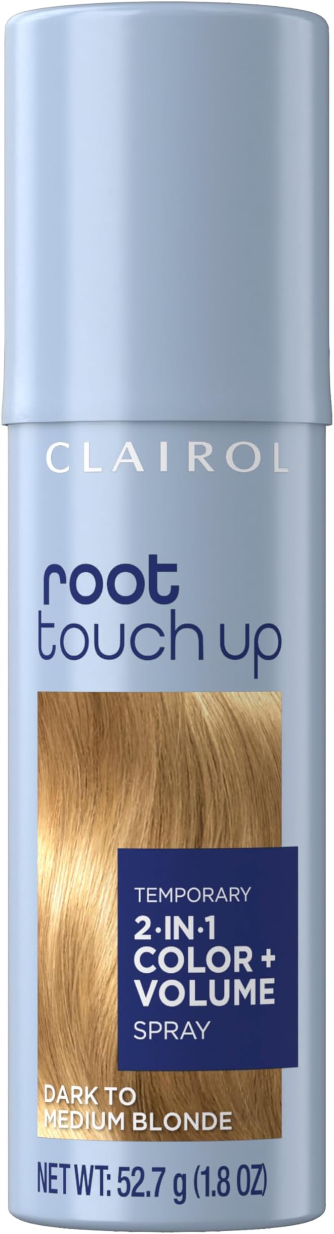 Clairol Root Touch-Up Color + Volume 2-in-1 Temporary Spray, Dark to Medium Blonde Hair Color, Pack of 1