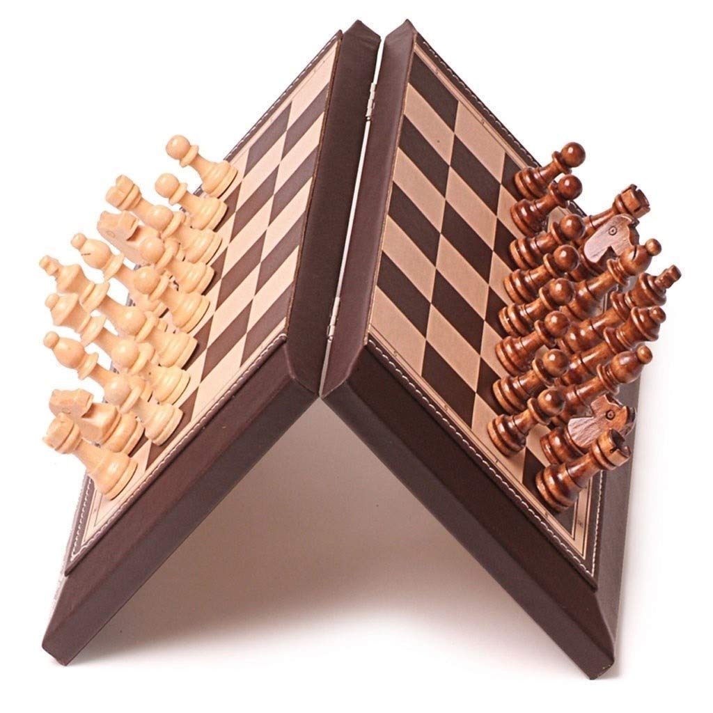 Buy MxZas Chess board Leather Folding Chessboard Chess Set