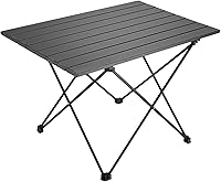 YIKANGHENG Portable Folding Camping Table 16x13.8x11.4 Inch Carbon Steel Anti-Rust Foldable Table with Storage Bag for Camping Home Outdoors