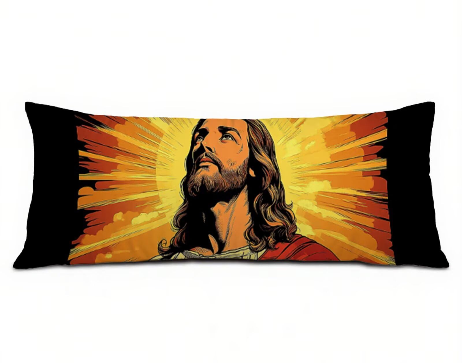 Ángel Fundas Almohada 60x180 cm Funda de Almohada Hombre Cojines Cama Terciopelo Suave Mejorar la Calidad del Sueño, con Cremallera Invisible Funda de Cojín, Decoración del Hogar para Sofá Cama R-9565