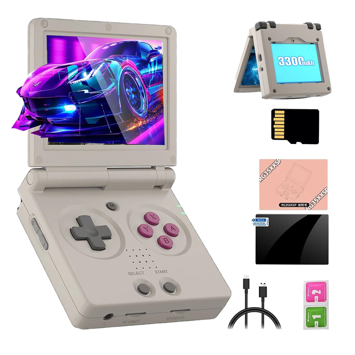 携帯用ゲーム機本体 RG35XX SP Amazon | Anbernic RG35XX SP Whatskoハンドヘルドゲーム機