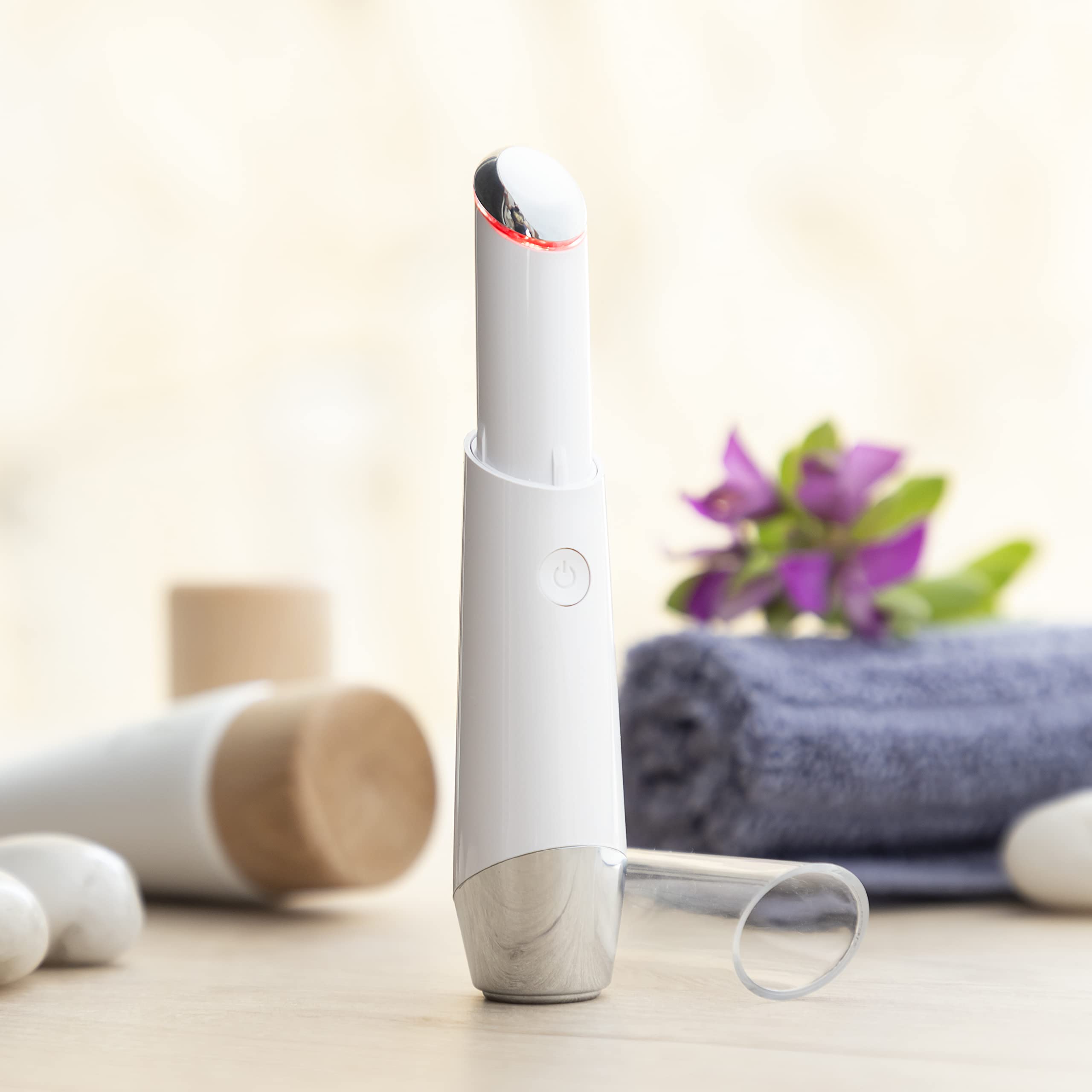 InnovaGoods® massaggiatore elettrico per oculare anti-rughe e anti-età, fototerapia per oculare