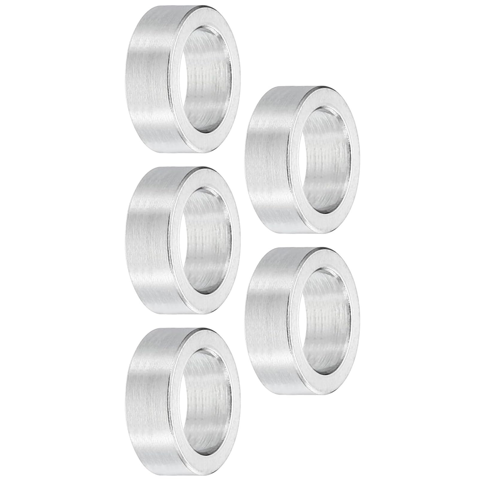 TOP-VIGOR 5Pcs M8 Aluminum Spacer, 8.2mm ID x 12mm OD x 5mm Length Metal Spacer