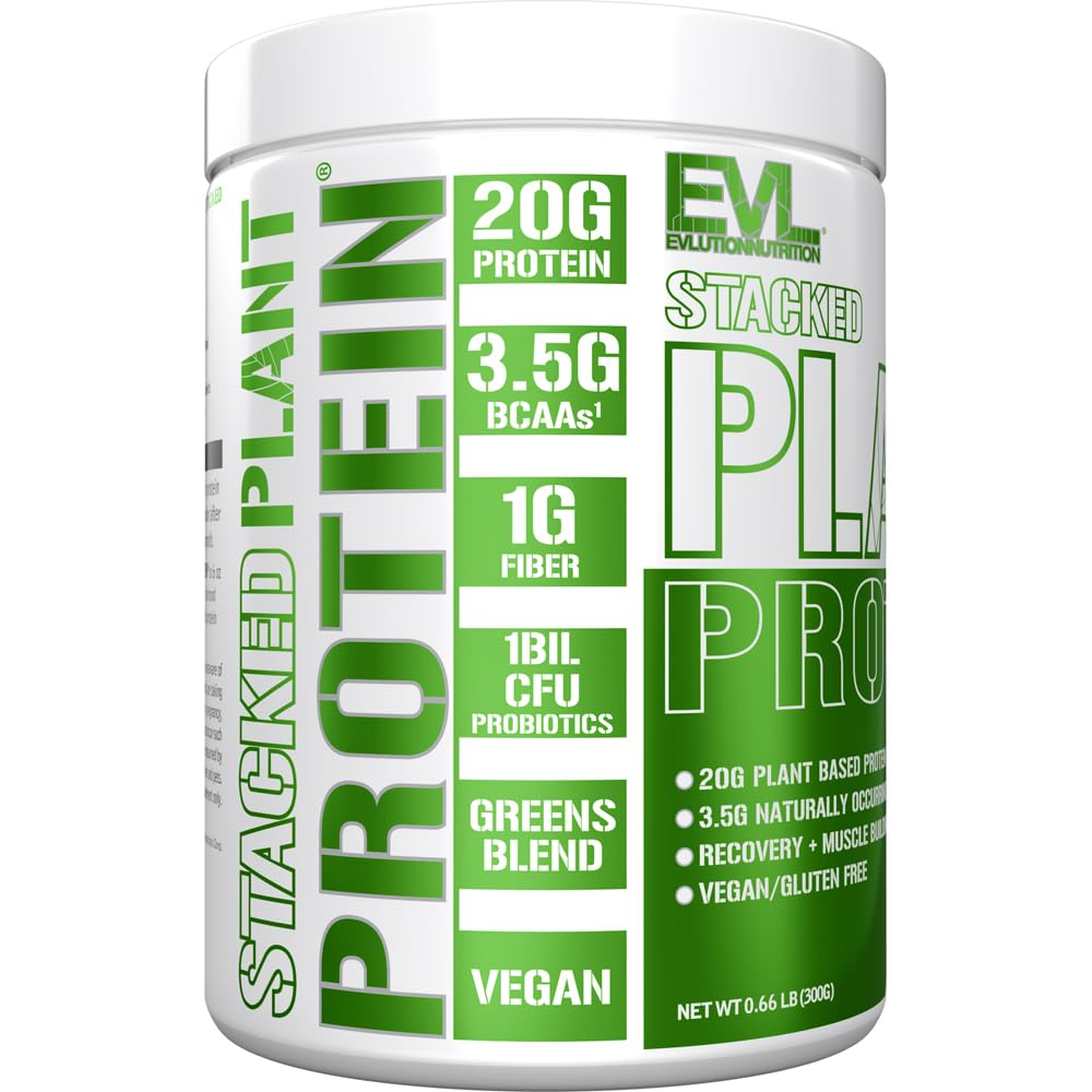 Evlution EVL Stacked Plant Protein Powder - 300g - Natural Vanilla — Amazon image 5