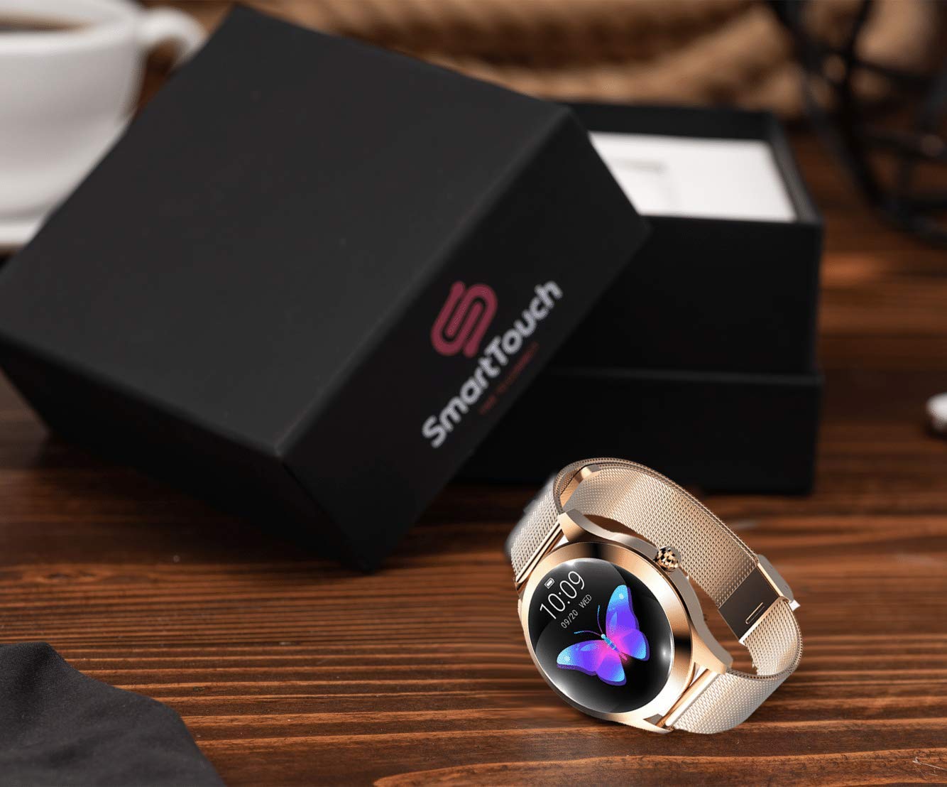 Buy Smart Touch KW10 Ladies Smart Watch, IP68 Waterproof, Bluetooth