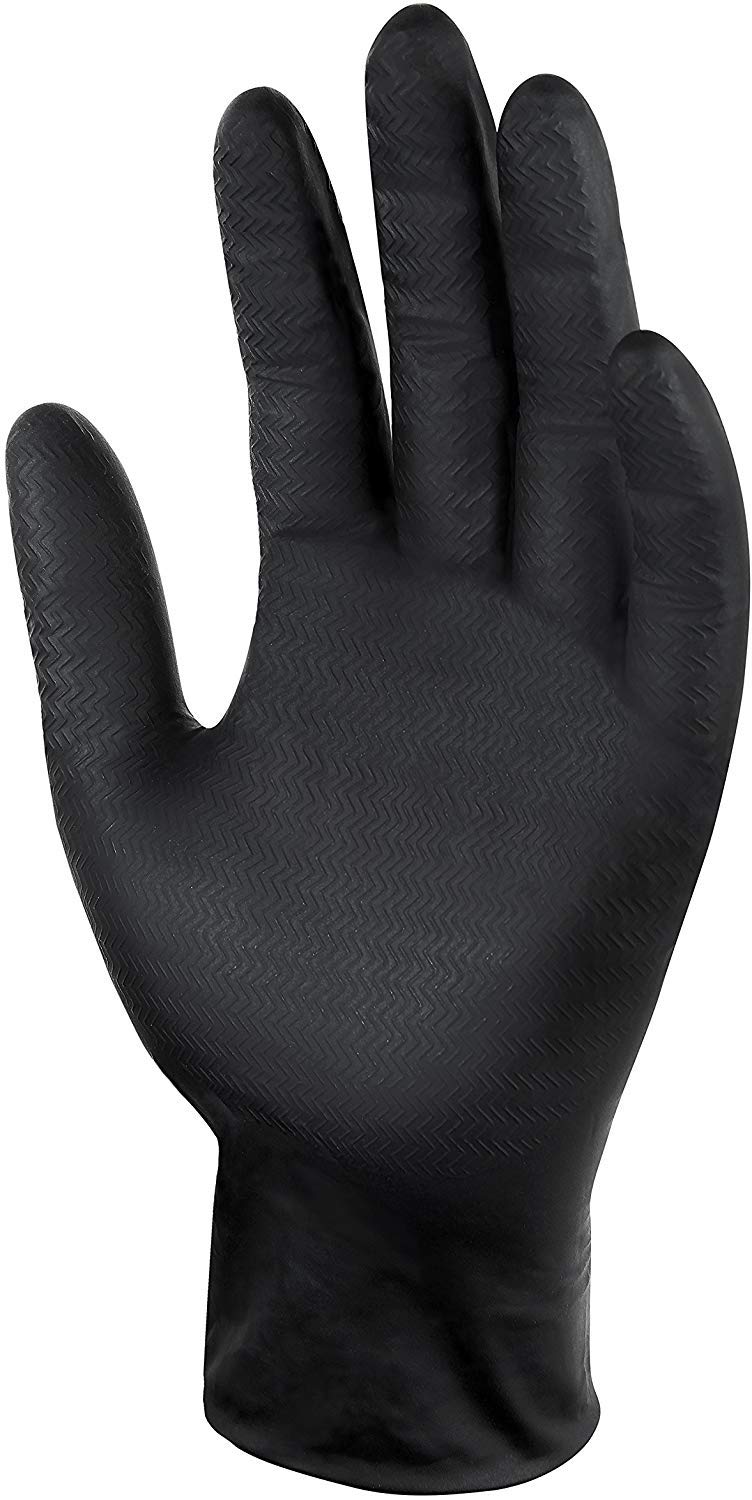 Chamäleon 80 guantes desechables de nitrilo, talla XL, color negro