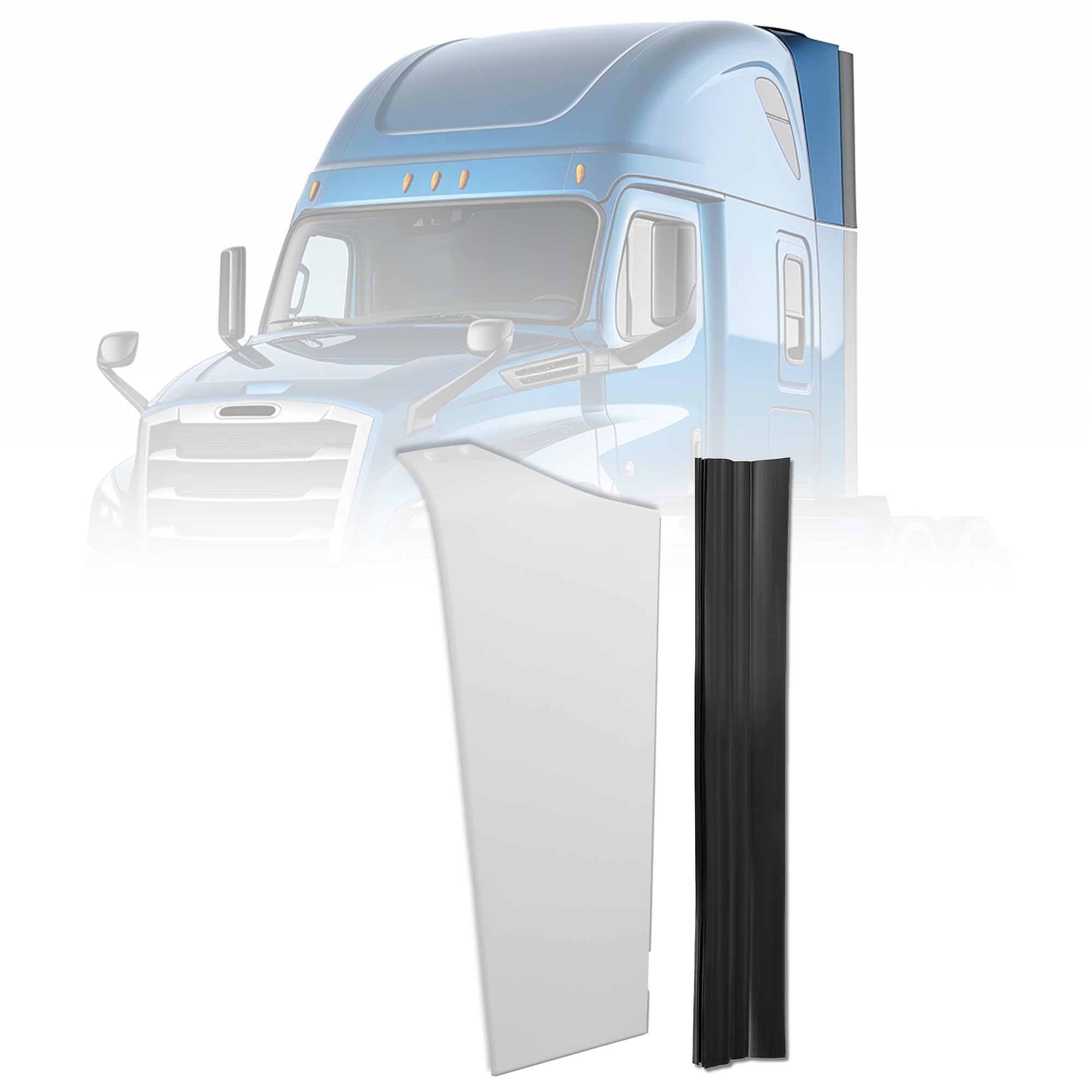 HECASA Upper Cab Fairing & Fairing Extension Compatible with 2008