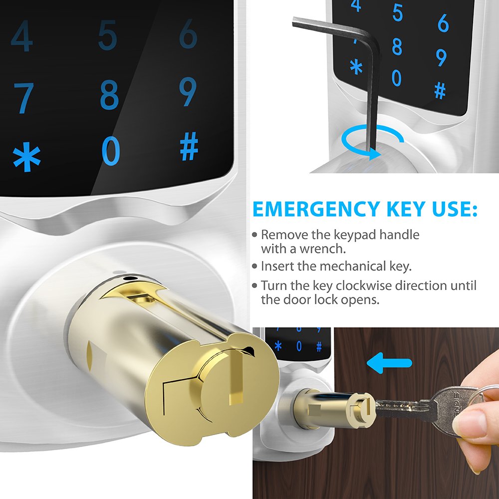 Buy Signstek Digital Electronic Touchscreen Keypad Security Entry Door ...