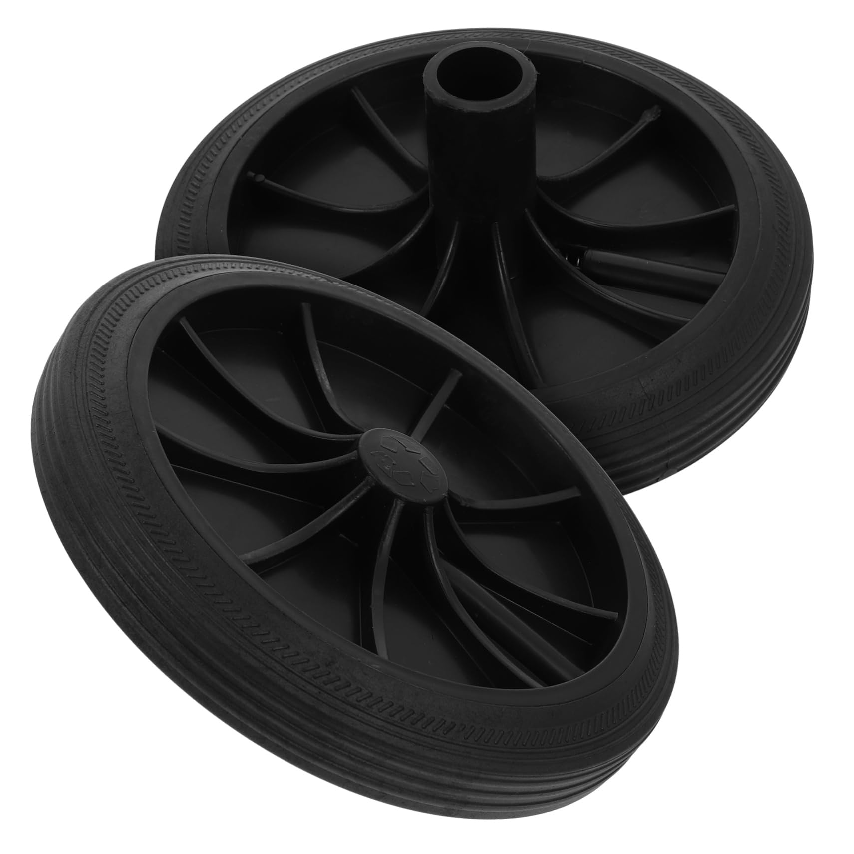 Roues increvables pour poubelle de parcs et maisons de retraite extérieures
