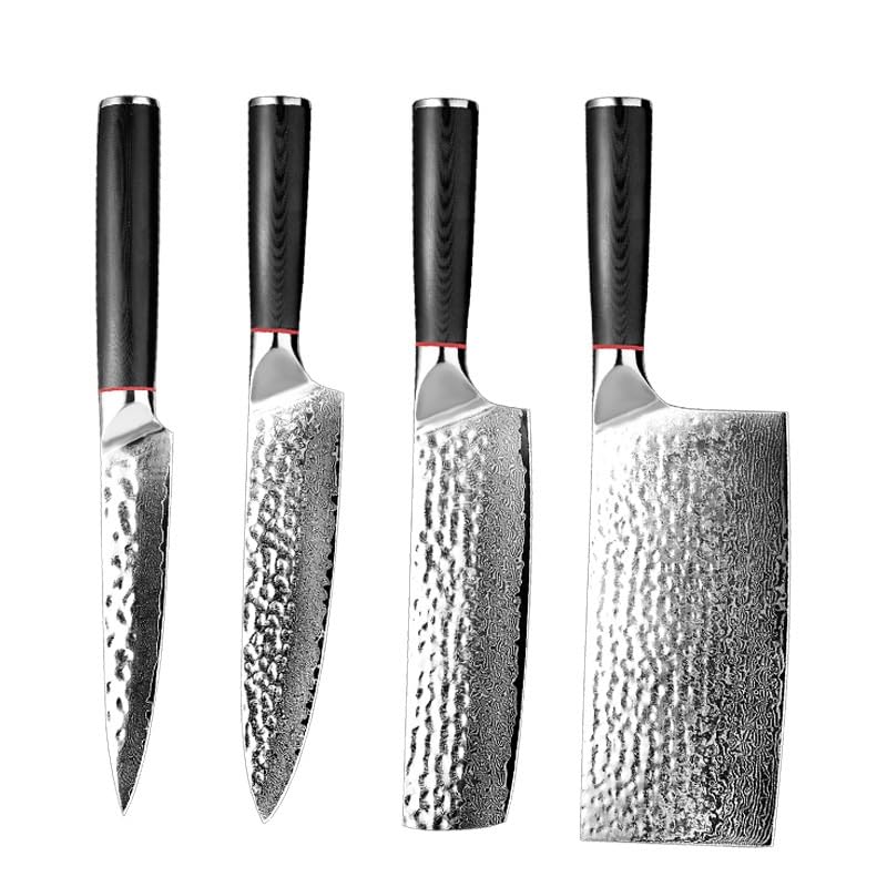 Set Cuchillos Cocina 4 Piezas Acero Aleado