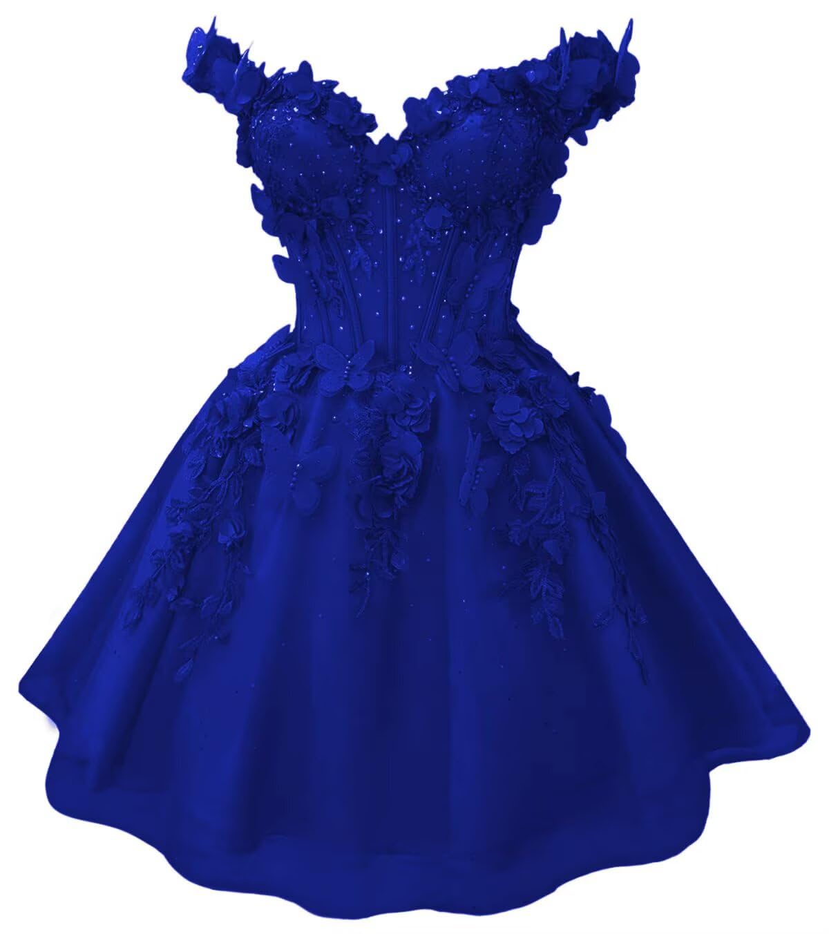 3D Butterfly Homecoming Dress