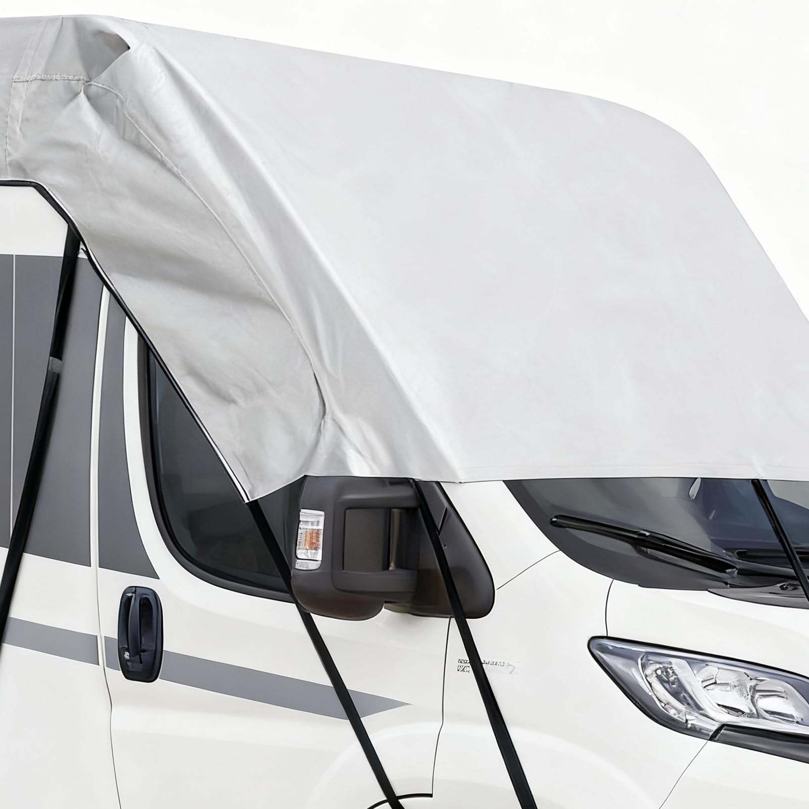 Pokrowce na kampery, płótno chroniące przed promieniowaniem UV, wiatroszczelne, odporne na słońce, na kemping, do samochodów ciężarowych, przyczep kempingowych, pokrowiec ochronny na wszystkie pory