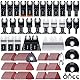 CONNOO 156tlg Multitool Sägeblatt Set universelles Zubehör für oszillierende Werkzeuge, Bi-Metall Blades für Holz Metall Kunststoff kompatibel mit Einhell Makita DTM51Z Dremel Parkside und mehr