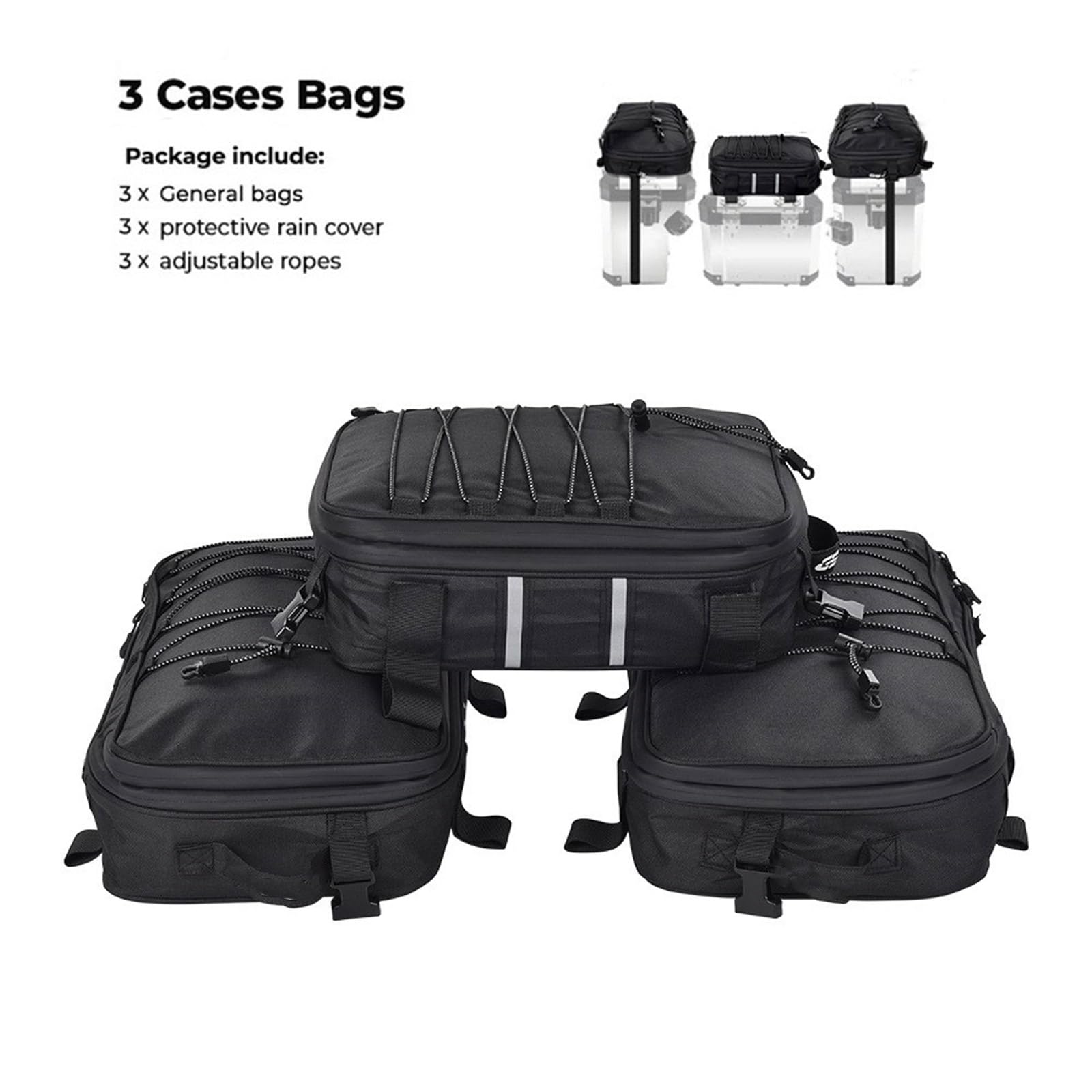 Hecktaschen, verschleißfeste Top Taschen, Motorradgepäck, zusätzliches wasserdichtes Top Pack für R1200GS Adventure Motorradgepäck