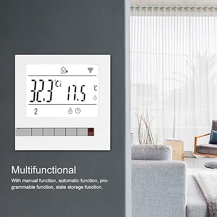 Ubersweet Smart Thermostat, Household Thermostats, Anti - Interference Electric for Alexa Electric Heating Accessories Assistant Digital'