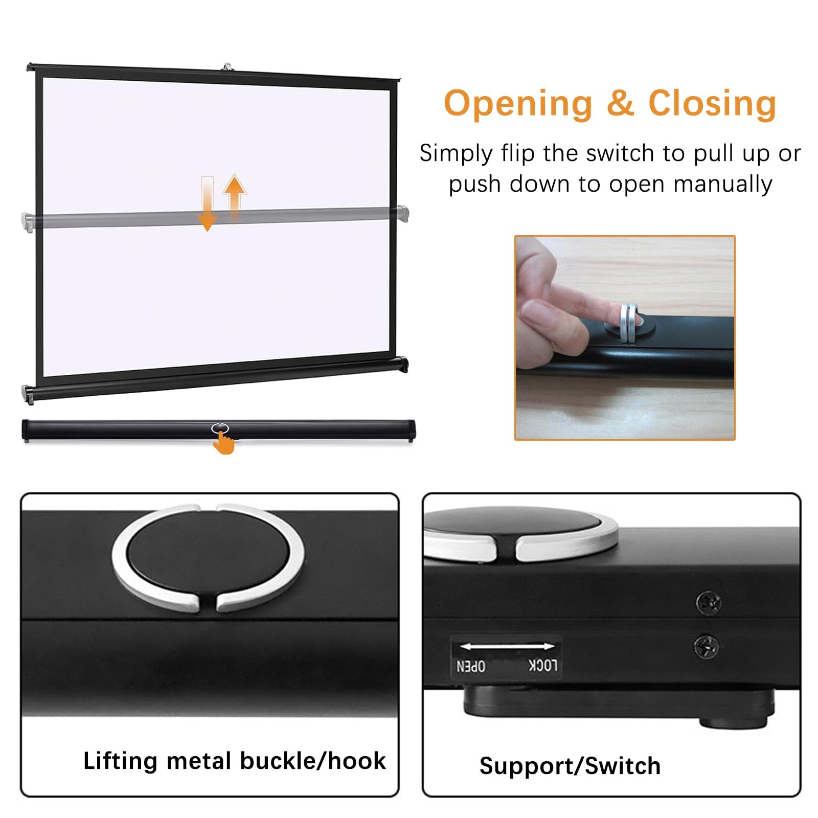Amazon.co.jp: 自立式 床置き型 軽量 プロジェクタースクリーン
