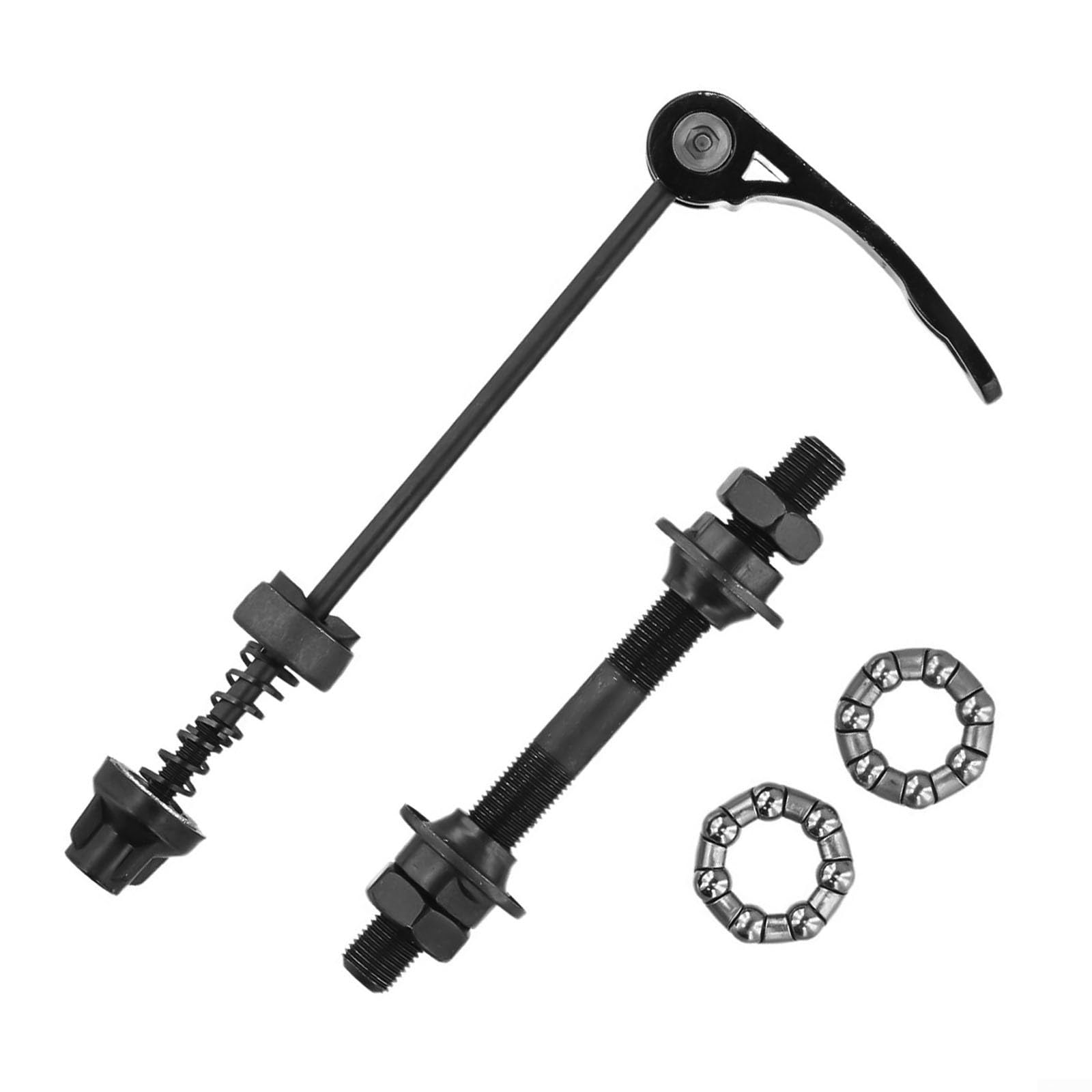 Front and Rear Bicycle Quick Release Skewers Set with 25mm Bearings, Compatible with 6/7/8 Speed Bikes (Front)