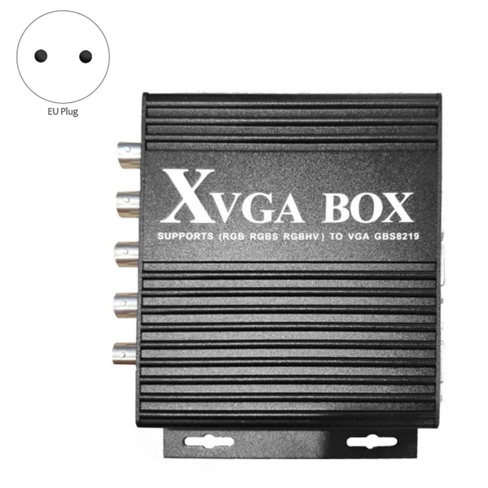 Convertidor de Vídeo Industrial XVGA Box RGB A VGA RGBS A VGA Convertidor de Vídeo para Monitor Industrial GBS-8219 Enchufe UE