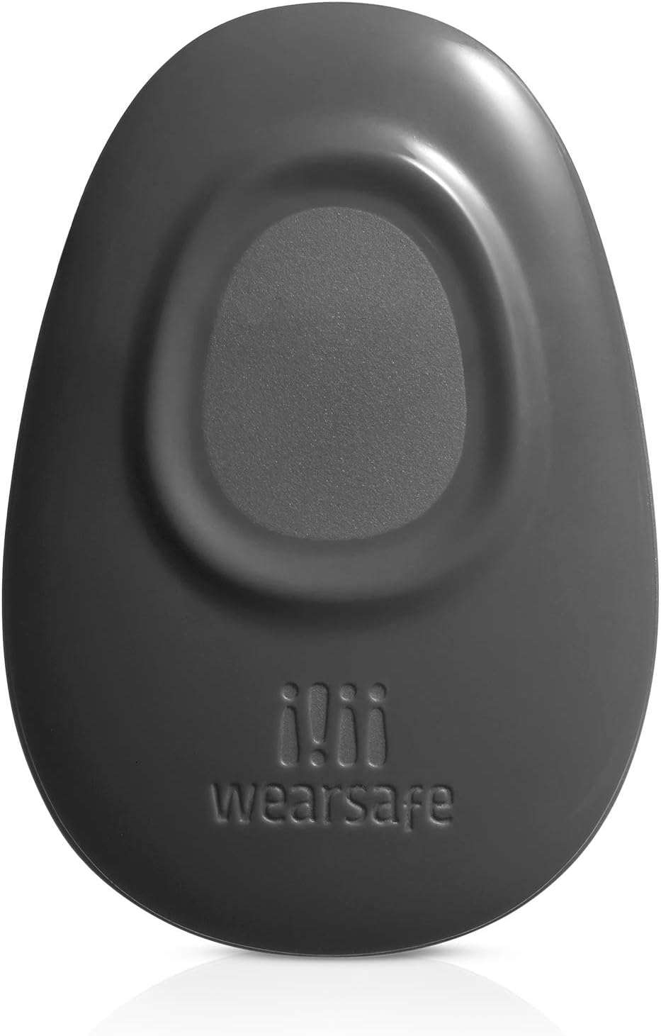 Wearsafe Personal Emergency Response Tag Lifetime Edition - Immediate Panic Button - Medical Response Wearable - One Touch Security Alert System (Charcoal)