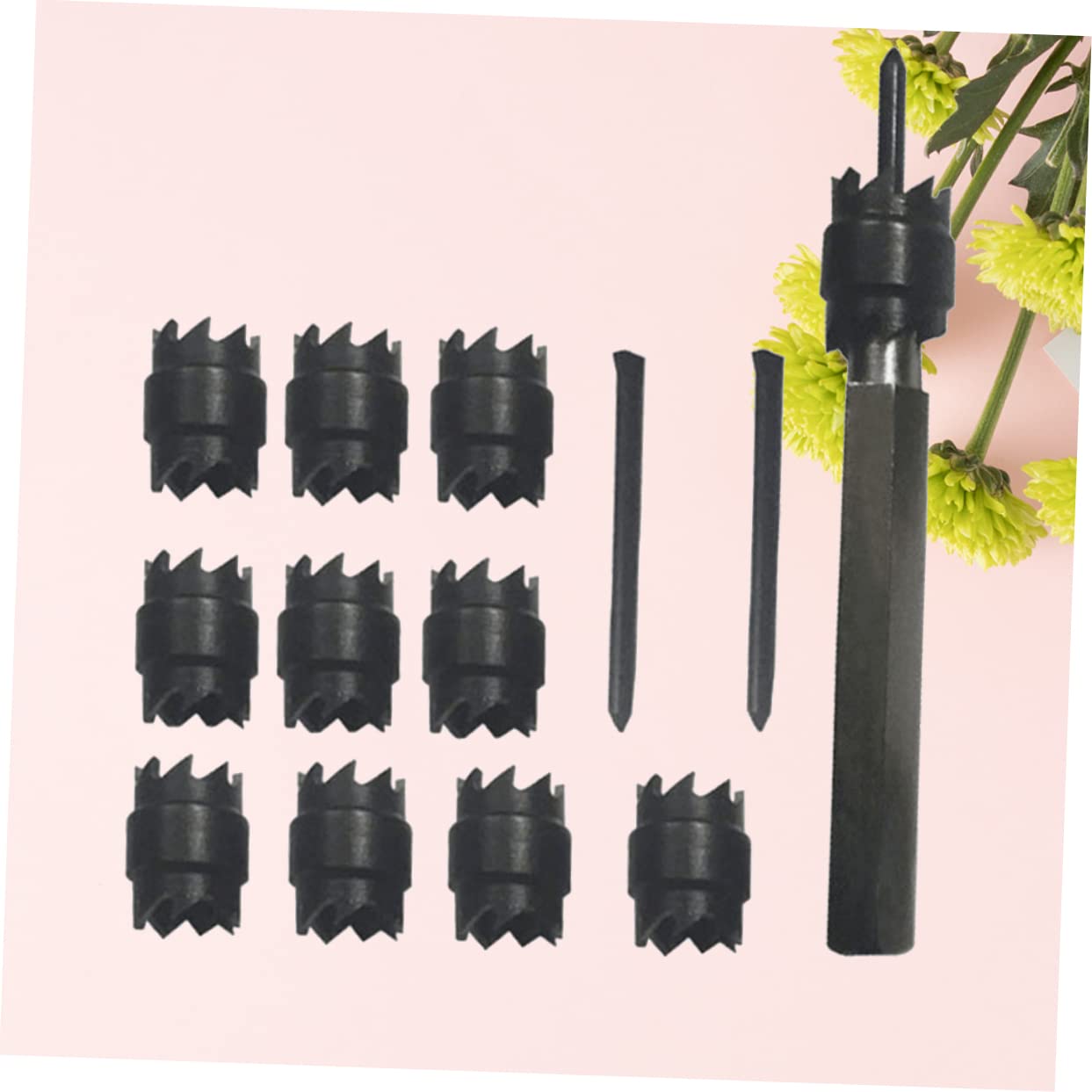 Set Punte Trapano Saldatura Punti Doppia Faccia 13 Pezzi Acciaio Inox Nero